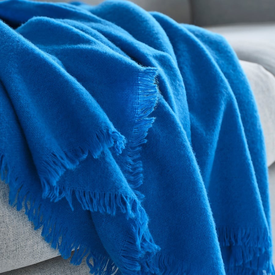 STOCKHOLM 2025 Throw, bright blue, 150x200 cm