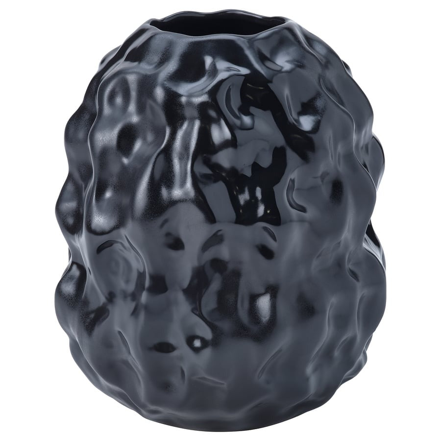 STOCKHOLM 2025 Vase, black, 27 cm