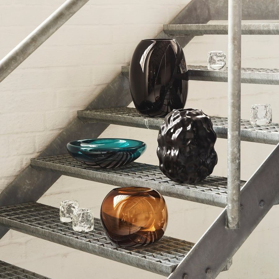 STOCKHOLM 2025 Vase, black, 27 cm