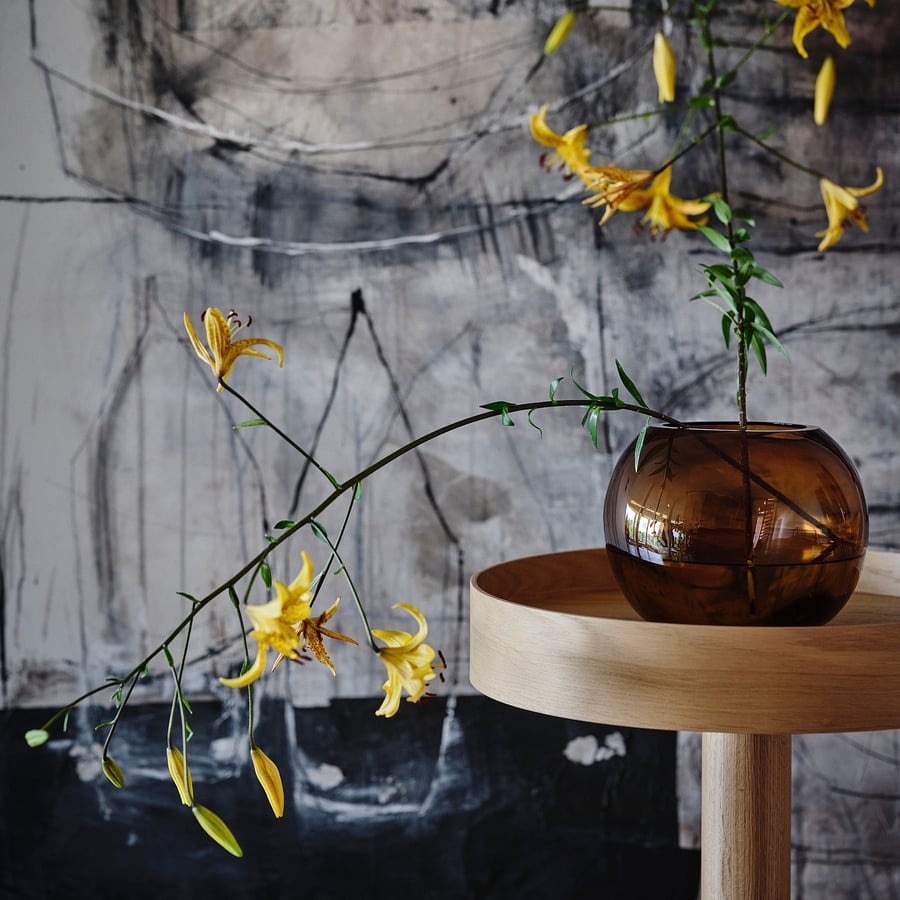 STOCKHOLM 2025 Vase, brown, 20 cm