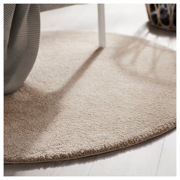 STOENSE Rug, low pile, off-white, 130 cm