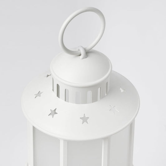 STRÅLA LED lantern, battery-operated white, 13 cm