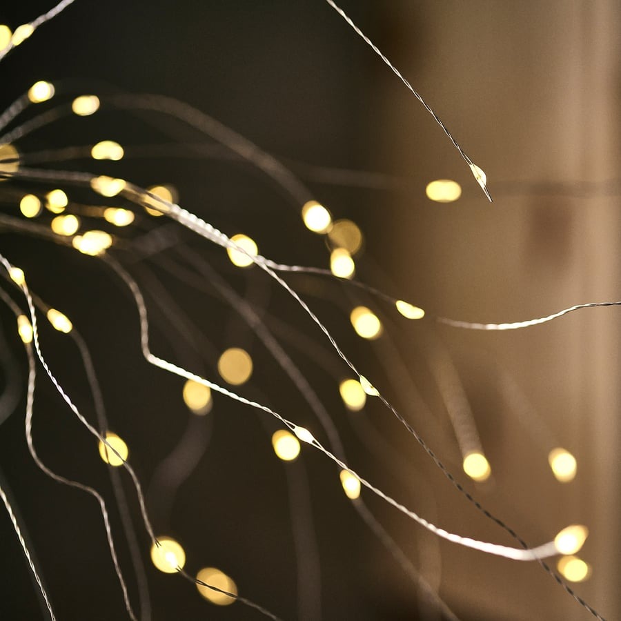 STRÅLA LED pendant lamp, sparkler/battery-operated