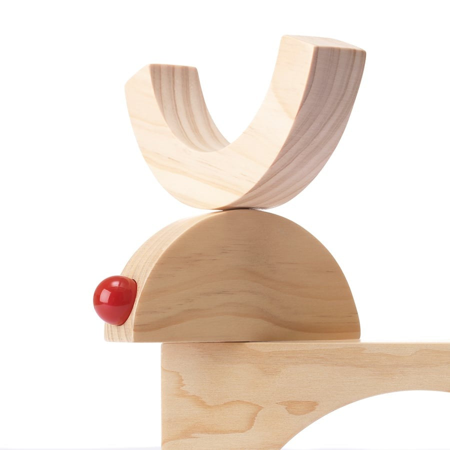 STRÅLA LED table decoration, battery-operated/reindeer