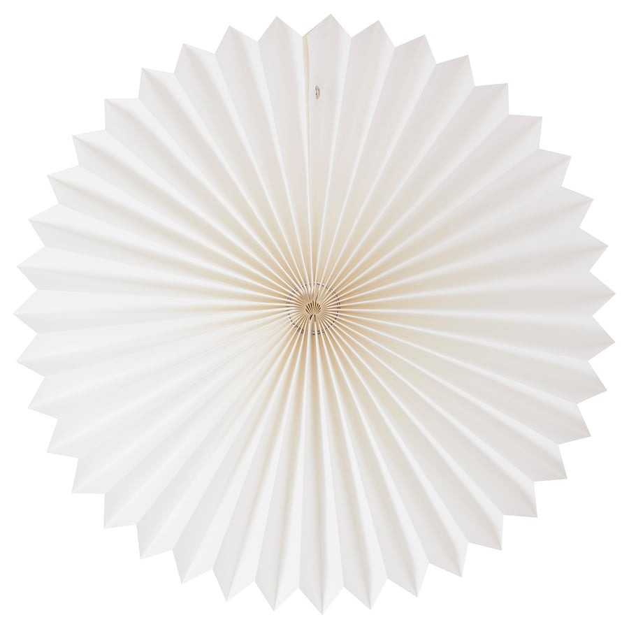 STRÅLA Pendant lamp shade, origami/white, 42 cm