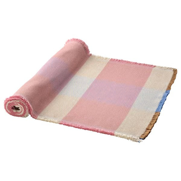 New STRANDFLOKA Table-runner, patterned/multicolour, 35x130 cm