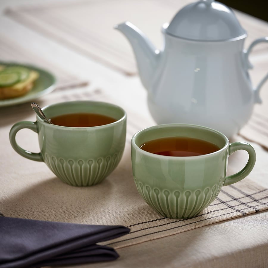 STRIMMIG Mug, stoneware grey, 36 cl