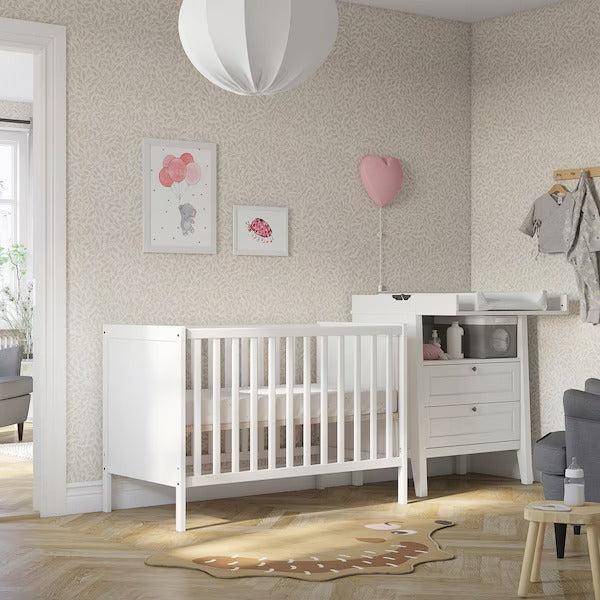 SUNDVIK Cot, white, 60x120 cm