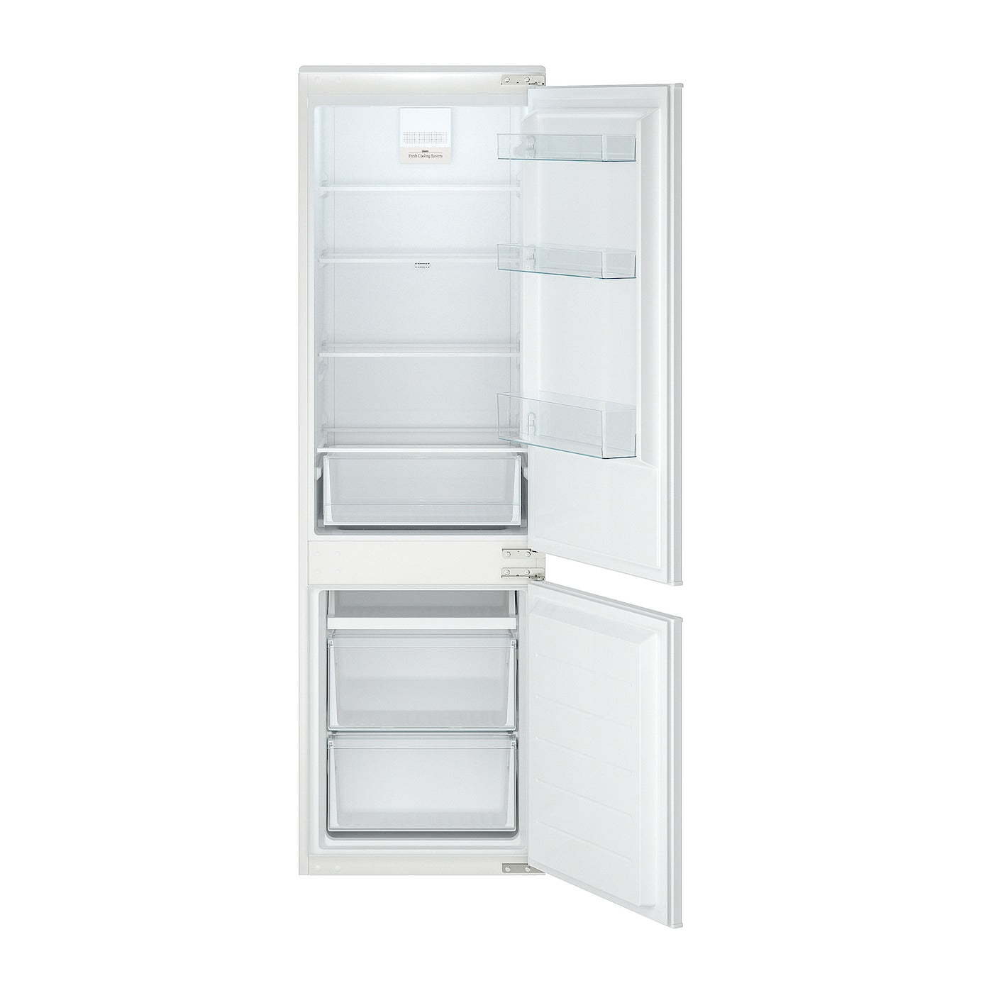 SUPERKALL Fridge/freezer, No Frost/white integrated, 180/68 l