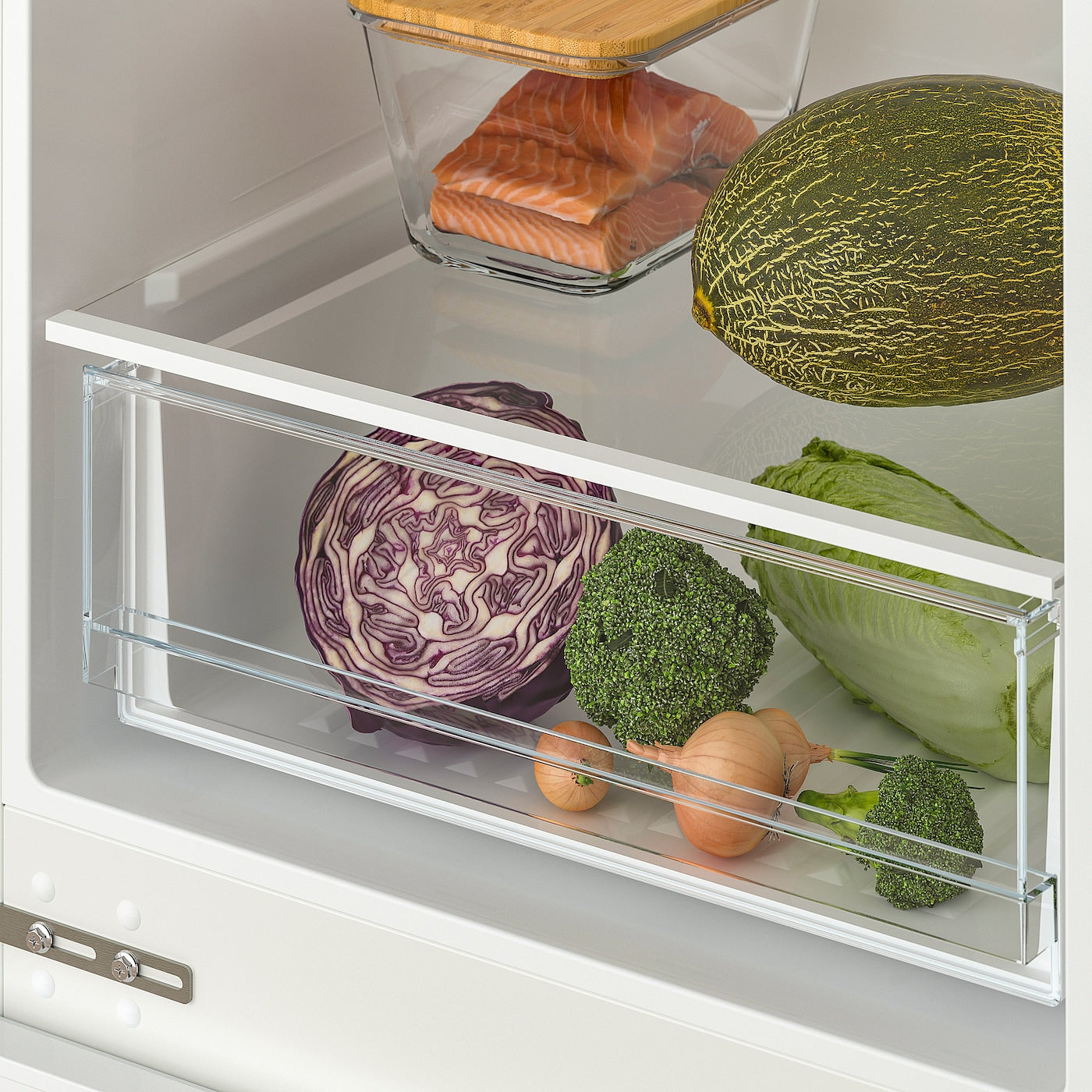 SUPERKALL Fridge/freezer, No Frost/white integrated, 180/68 l