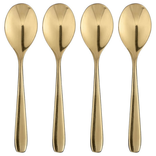 TILLAGD Coffee spoon, brass-colour, 12 cm