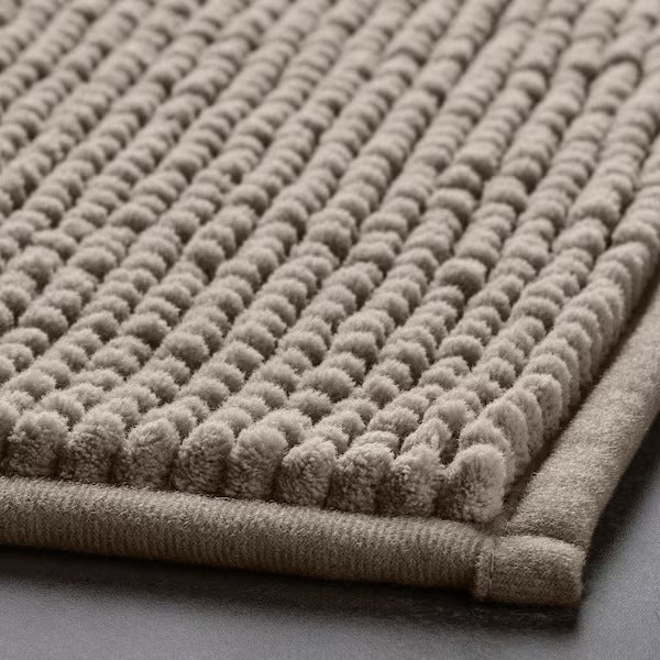 TOFTBO Bath mat, dark beige, 40x60 cm