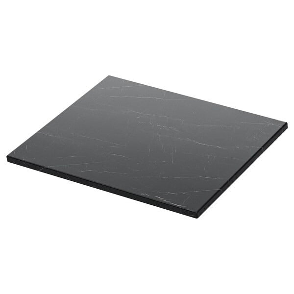 TOLKEN Countertop, black marble effect/foliated board, 102x49 cm