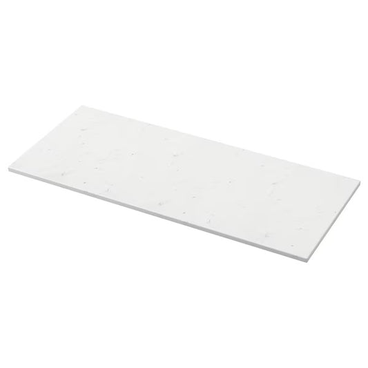 New TOLKEN Countertop, white marble effect/foliated board, 122x49 cm