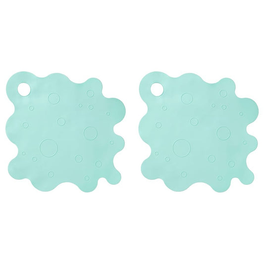 TRAMPSJÖN Bathtub mat, light turquoise, 43x43 cm