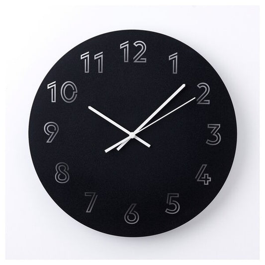 TUNNIS Wall clock, black, 30 cm