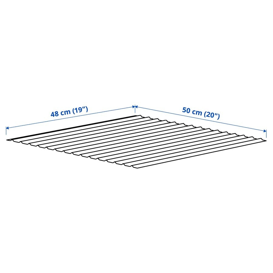 UPPDATERA Drawer mat, grey, 50x48 cm