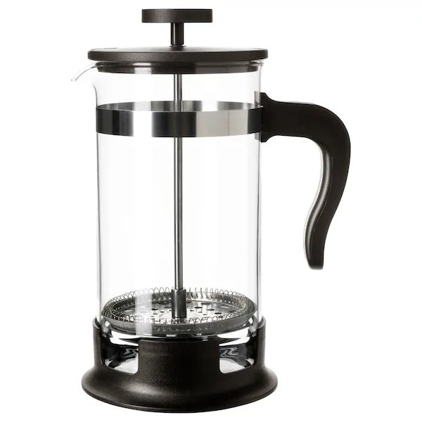 UPPHETTA Coffee/tea maker, glass/stainless steel, 0.4 l