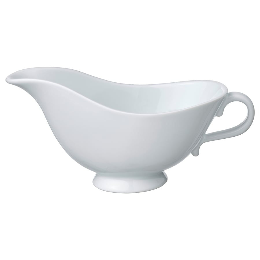 UPPLAGA Gravy boat, white, 0.3 l