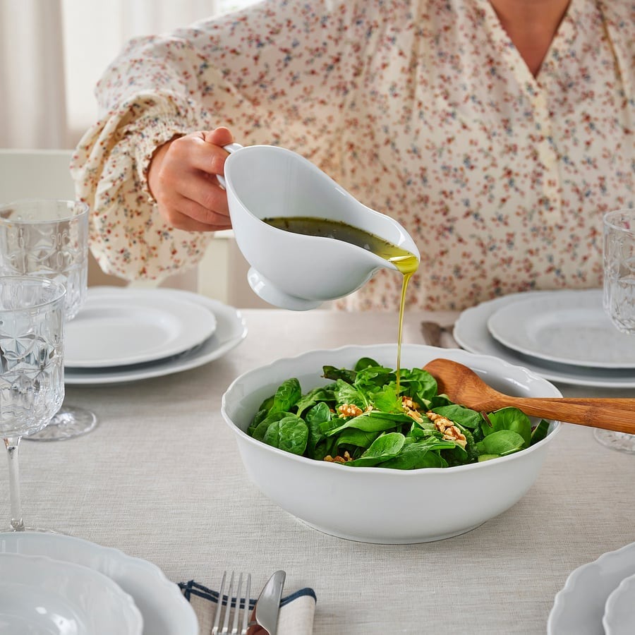 UPPLAGA Gravy boat, white, 0.3 l