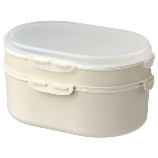 UTBJUDA Stackable lunch box for dry food, light green
