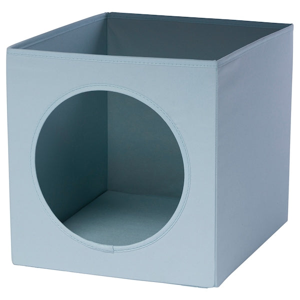 UTSÅDD Cat house - grey-blue 33x38x33 cm