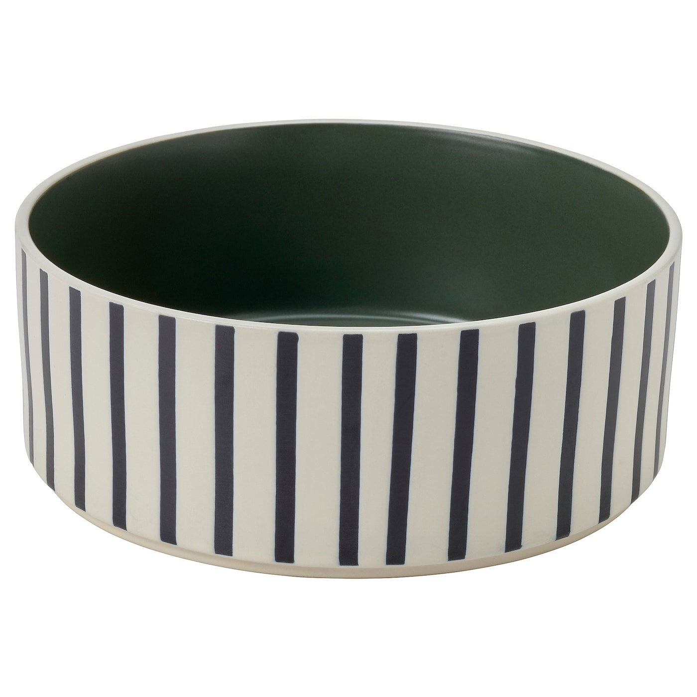 UTSÅDD Pet bowl - stripe pattern black-blue/dark blue 15 cm