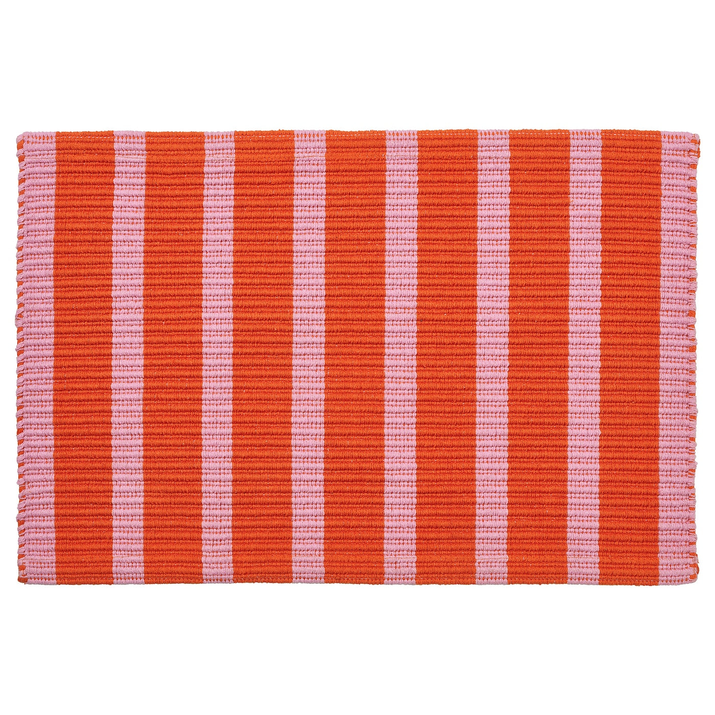 VÄGSKYLT Door mat, pink/orange, 40x60 cm