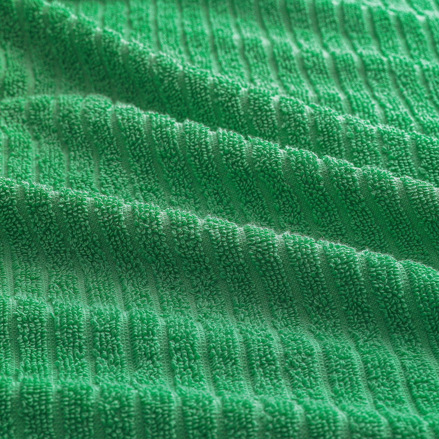 VÅGSJÖN Hand towel, bright green, 40x70 cm