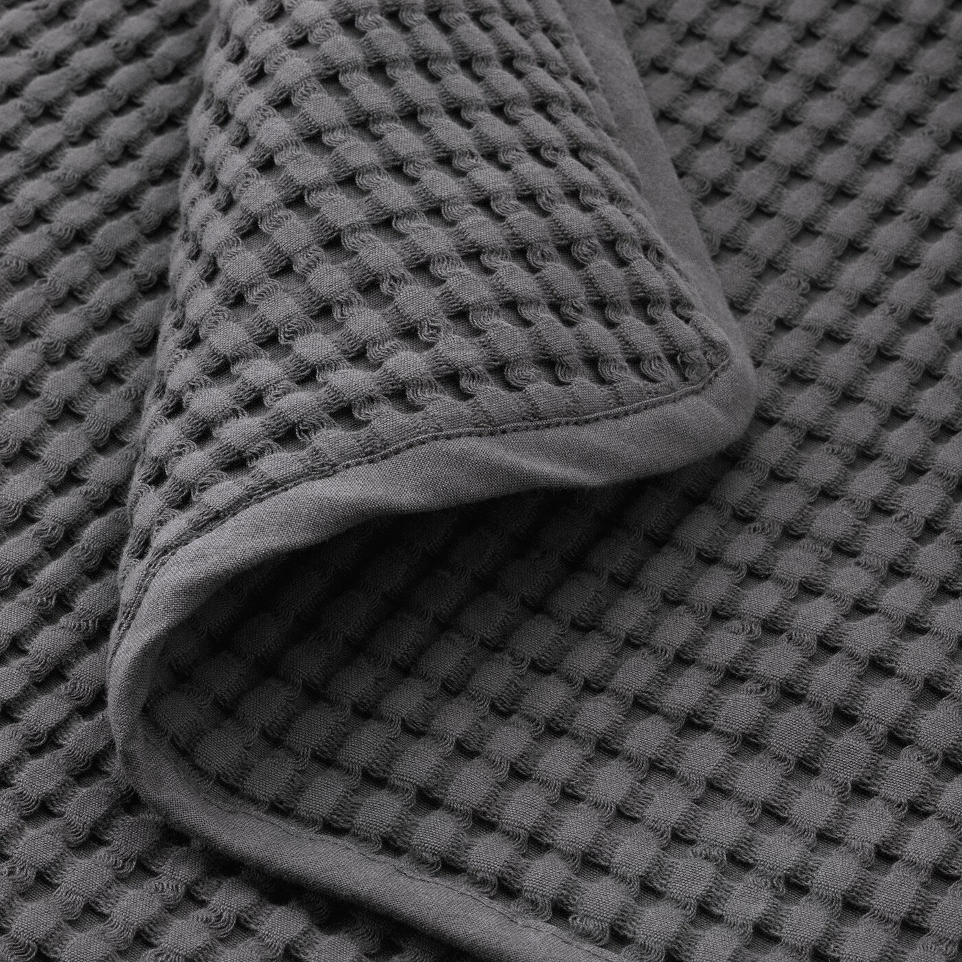 VÅRELD Bedspread, dark grey, 150x250 cm