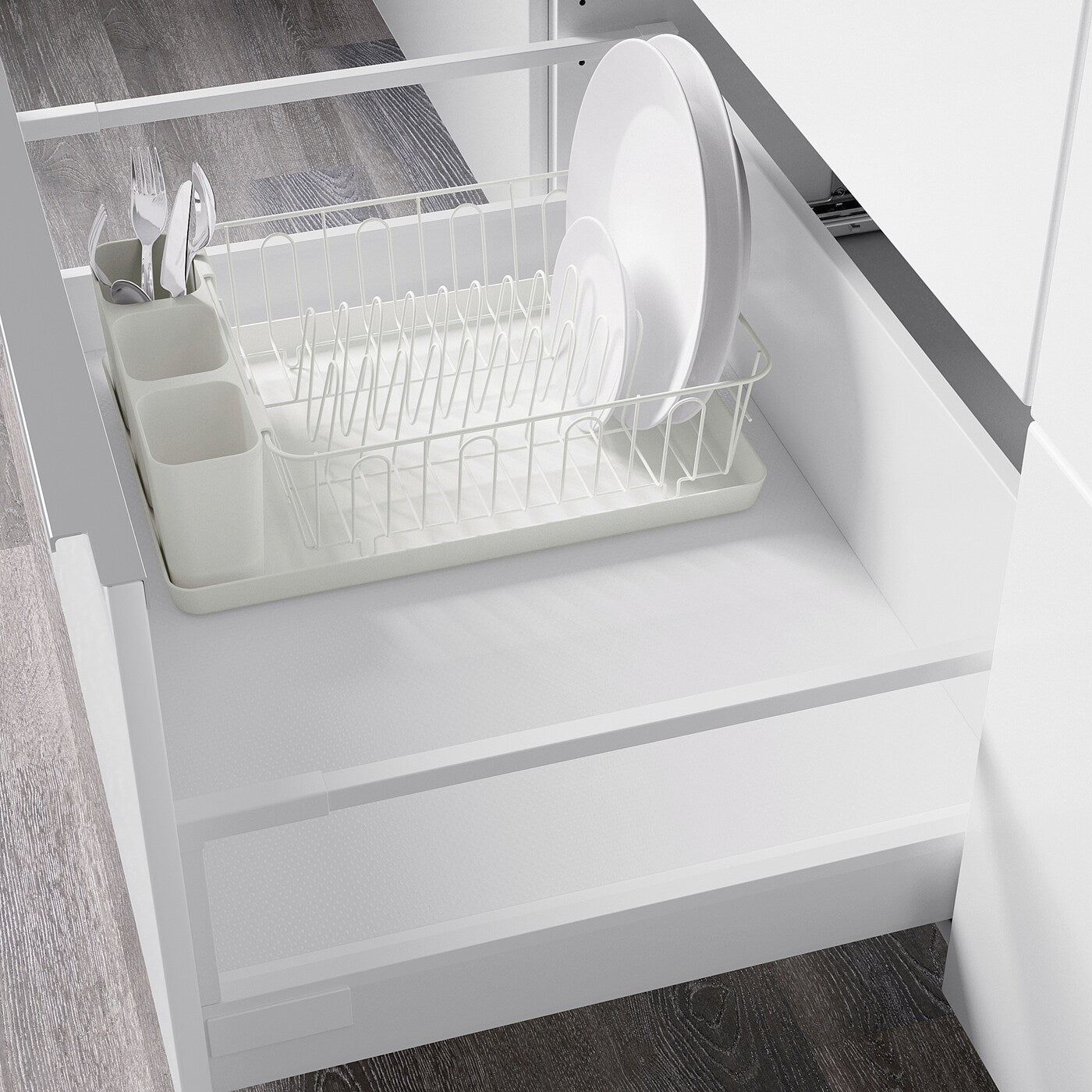 VARIERA Dish drainer, white, 42x30 cm