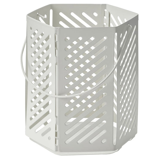 VÅRSYREN Lantern for tealight, white, 12 cm