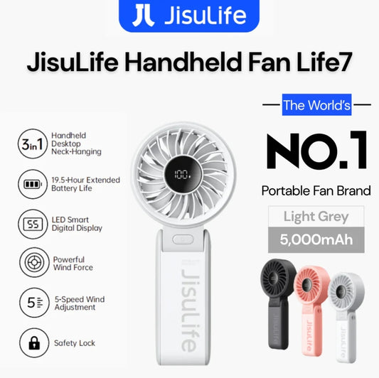 JISULIFE HANDHELD FAN LIFE7 (5000MAH)
