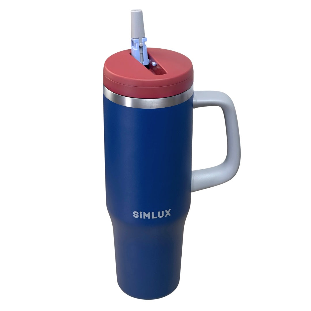 SiMLUX Tumbler Cup with Flip Straw