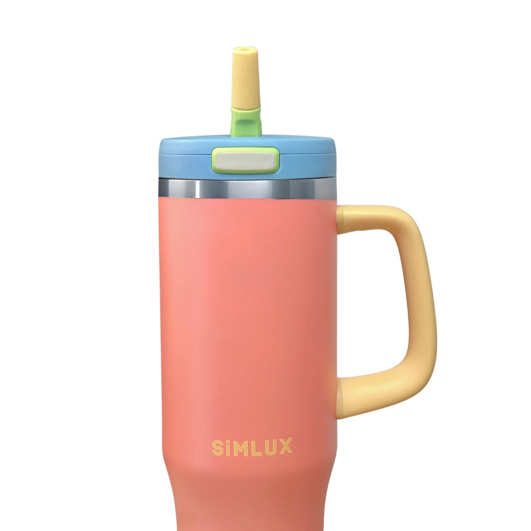 SiMLUX Tumbler Cup with Flip Straw