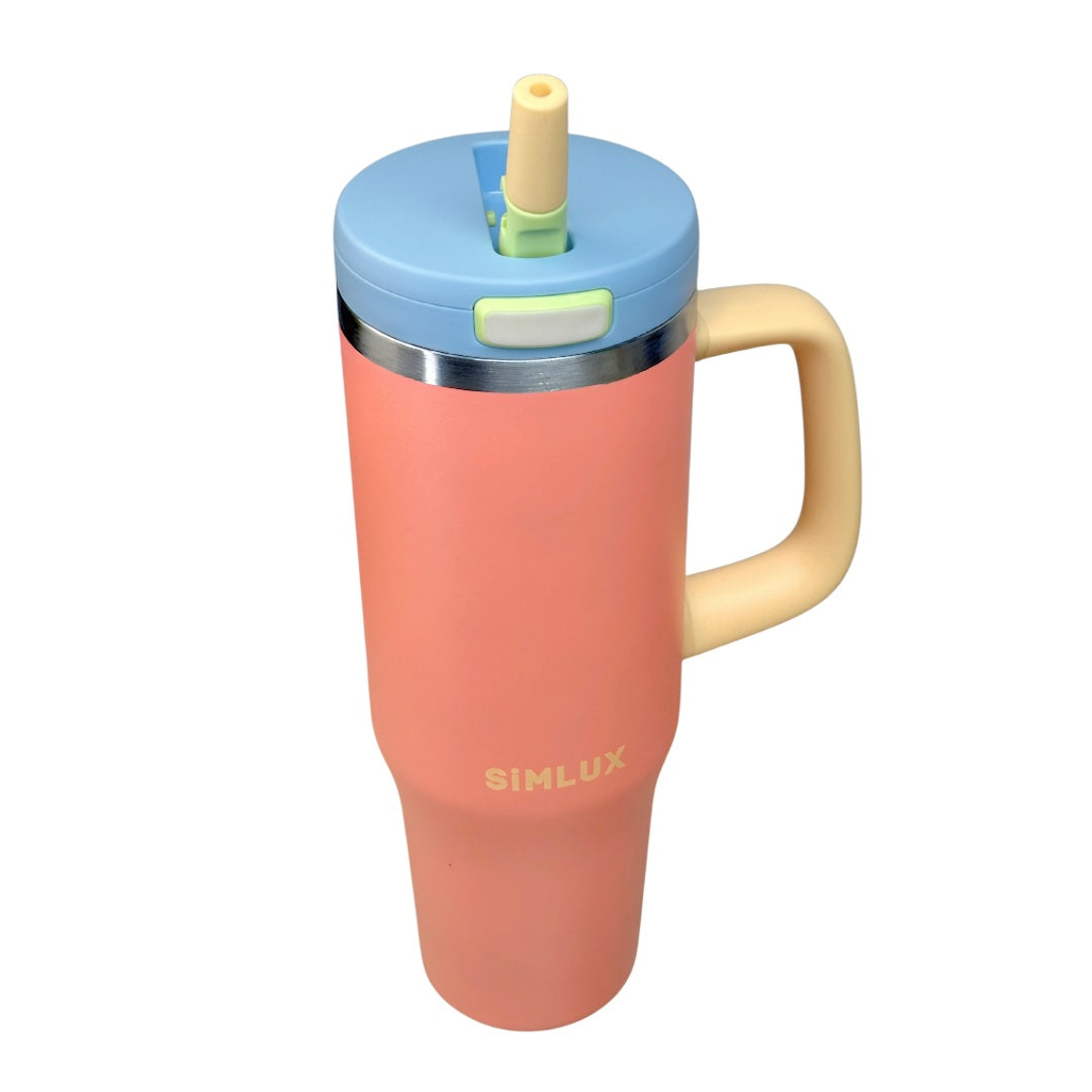 SiMLUX Tumbler Cup with Flip Straw