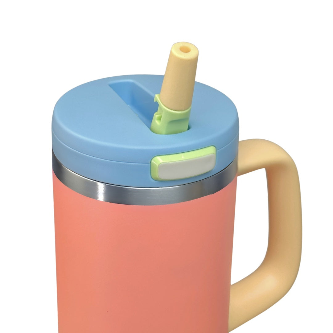 SiMLUX Tumbler Cup with Flip Straw