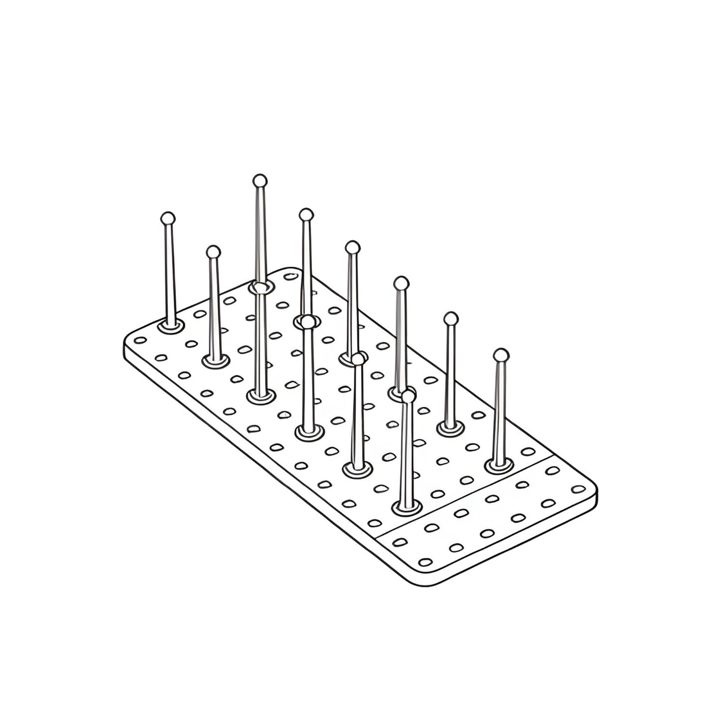 SiMLUX Pegboard Rack