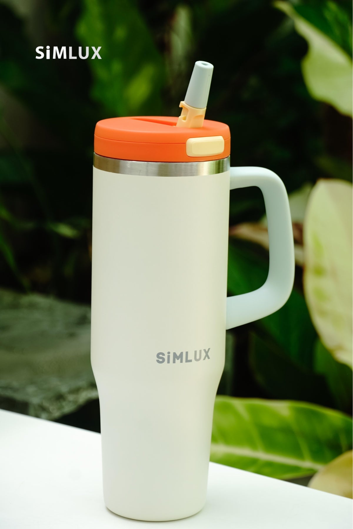 SiMLUX Tumbler Cup with Flip Straw