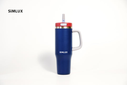 SiMLUX Tumbler Cup with Flip Straw