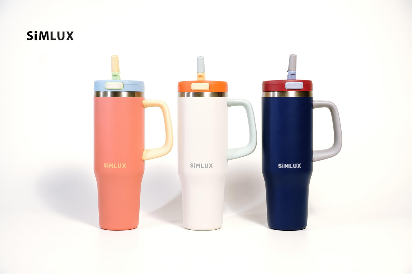 SiMLUX Tumbler Cup with Flip Straw
