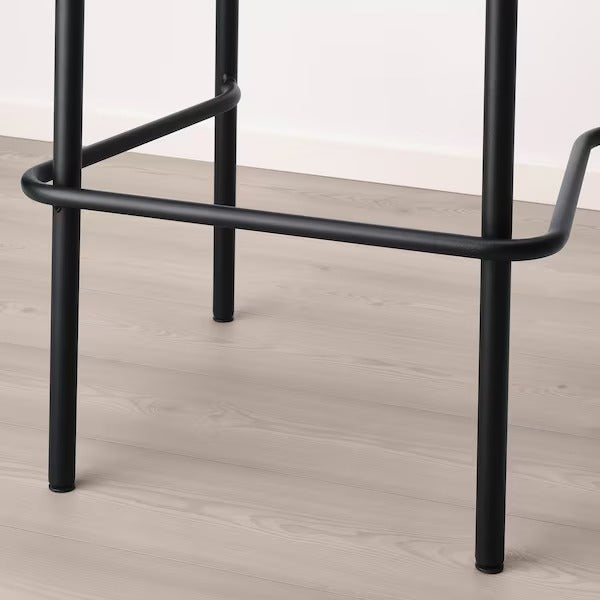 YNGVAR Bar stool, anthracite, 75 cm