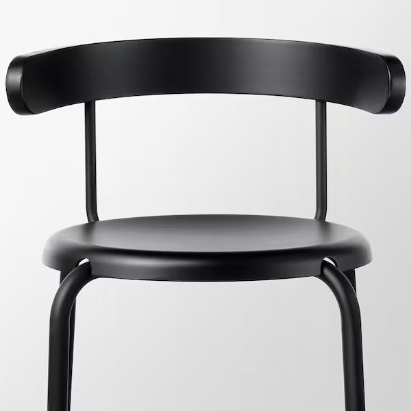 YNGVAR Bar stool, anthracite, 75 cm