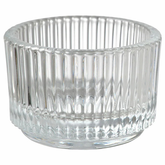 FINSMAK Tealight holder, clear glass, 3.5 cm