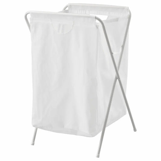 JÄLL Laundry bag with stand, white, 50 l