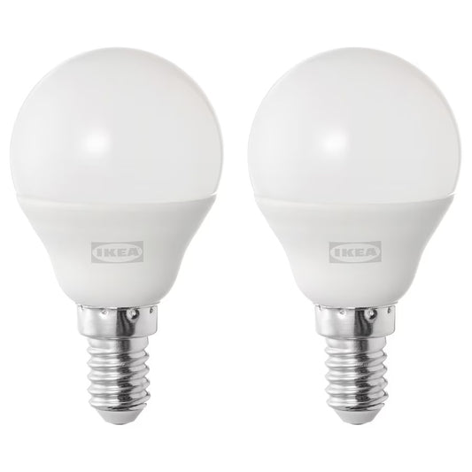 SOLHETTA LED bulb E14 470 lumen, globe opal white , 4000 K