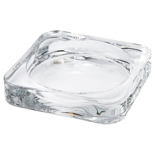 GLASIG Candle dish, clear glass, 10x10 cm