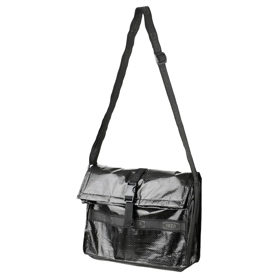 OBEGRÄNSAD Shoulder bag, black, 34x43x10 cm/13 l